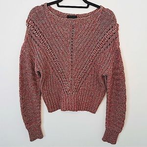 ❤️rag&bone❤️ Size: Small, Knit Pullover, 100% Cotton, Red/Blue/Cream, Gorgeous!